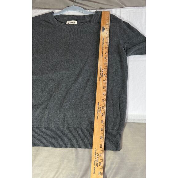 Pact size M sweater gray 100% organic cotton career basics sustainable - Picture 4 of 6